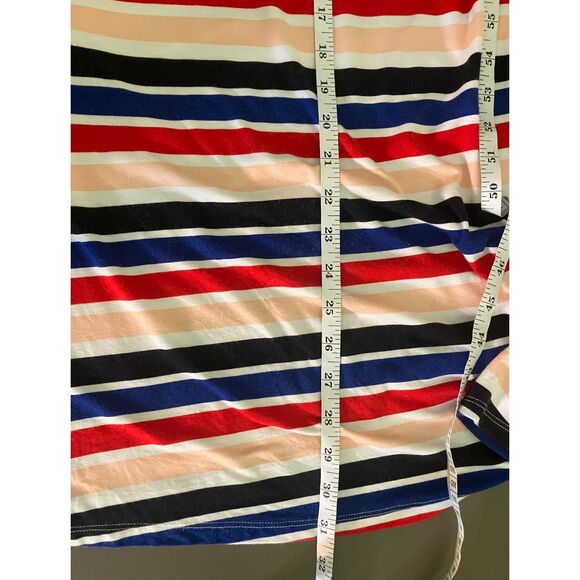 Lane Bryant colorful striped sleeveless mini shift dress - Picture 7 of 7